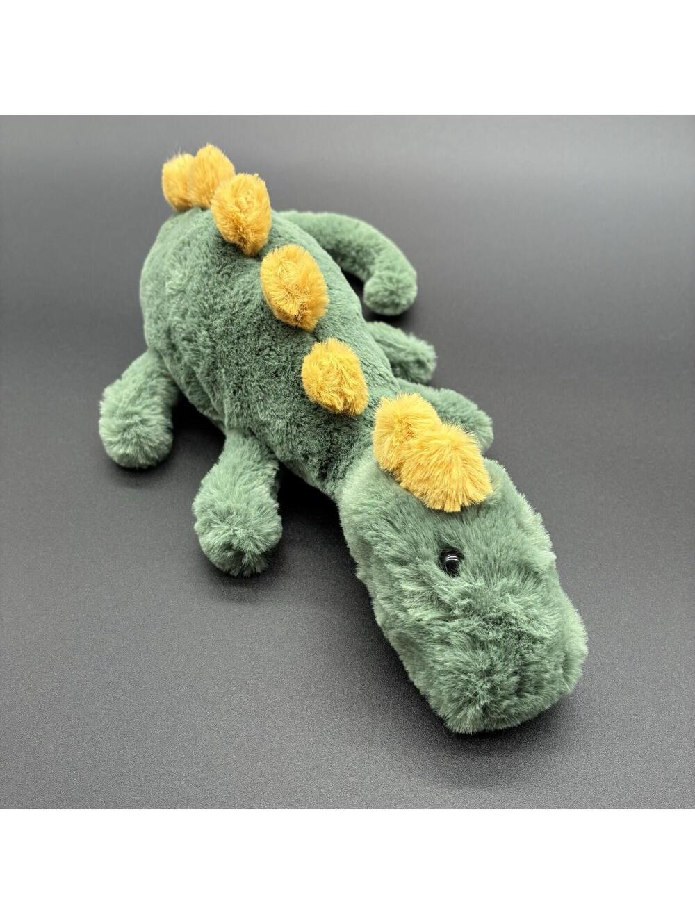 Jellycat Douglas Dino Plush Green Yellow Dinosaur Soft Toy Retired